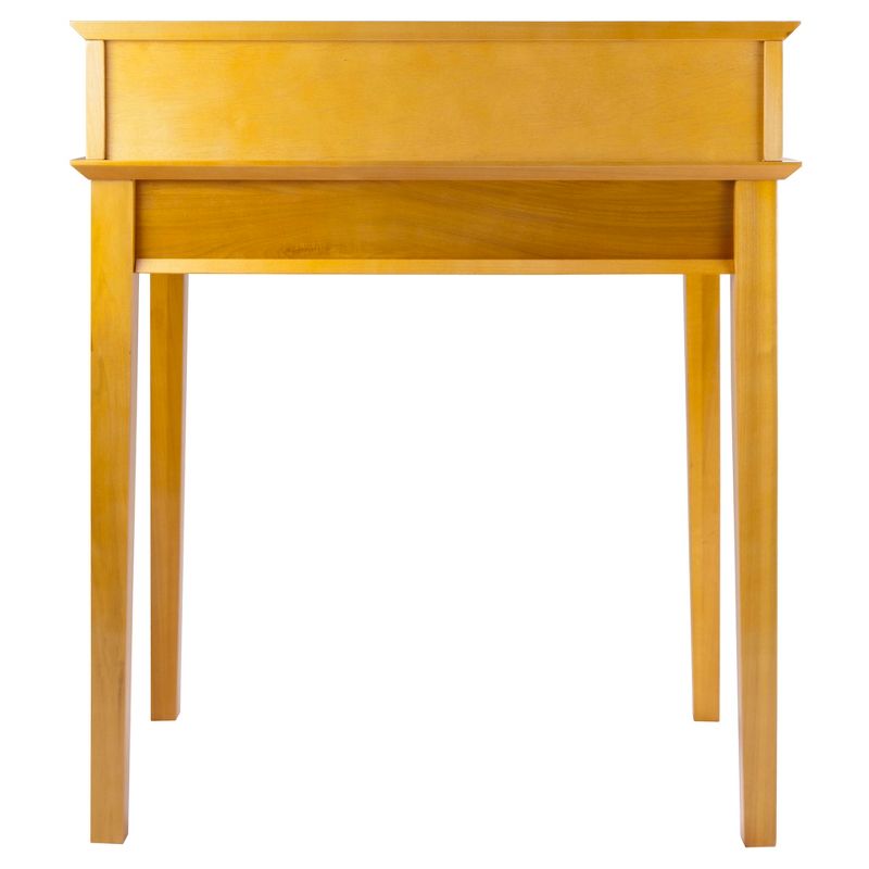 Studio Writing Desk with Hutch Honey Brown - Winsome