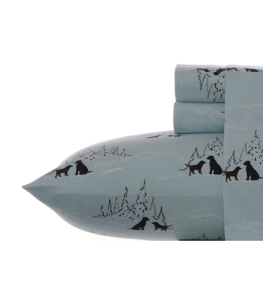 Eddie Bauer Dog Friends Flannel Sheet Set