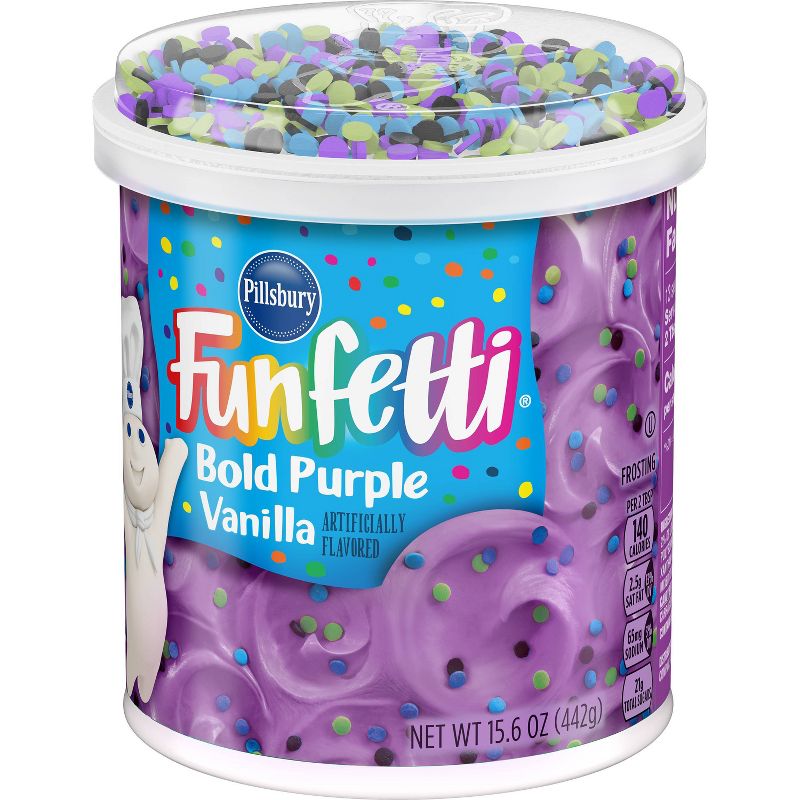 Pillsbury Bold Purple Vanilla Funfetti Frosting - 15.6oz