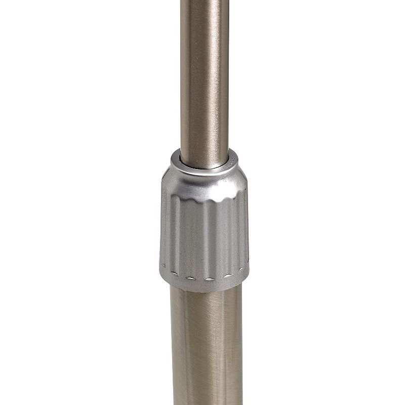 DecoBreeze DBF0439 17 Inch Brushed Stainless Steel Indoor Floor Fan, Silver