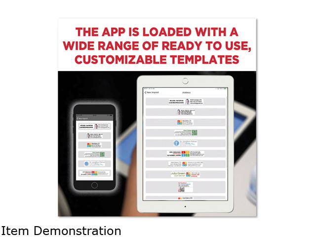Digital Marking Device, Customizable Size and Message with Images, White 039201