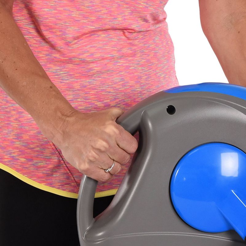 Body Flex Sports Body Rider BRF700 Stationary Full Body Cardio Exercise Upright Fan Bike with Dual Action Handlebars and Adjustable Seat