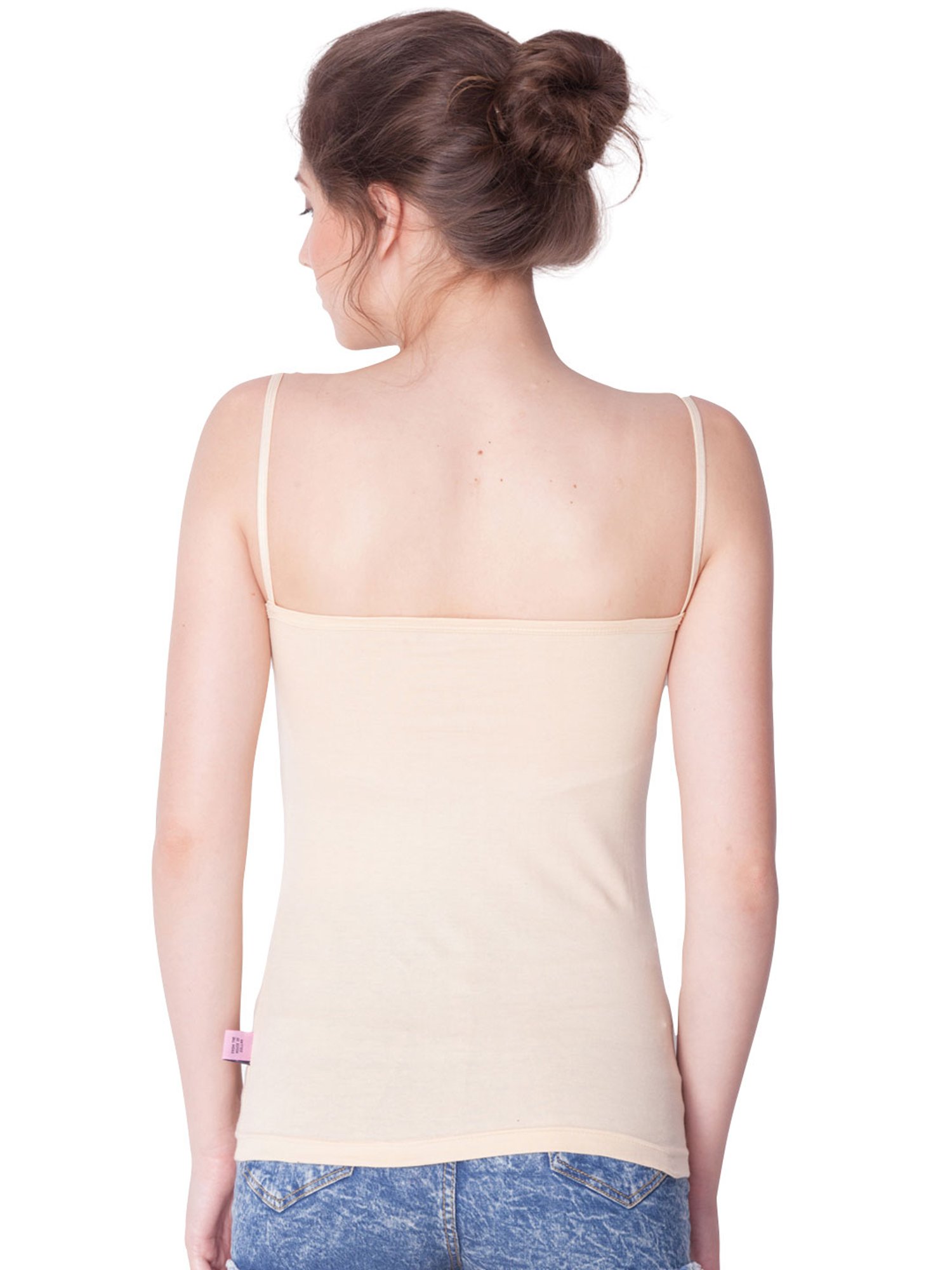 Dollar Missy Beige Cotton Camisole (Pack of 5)