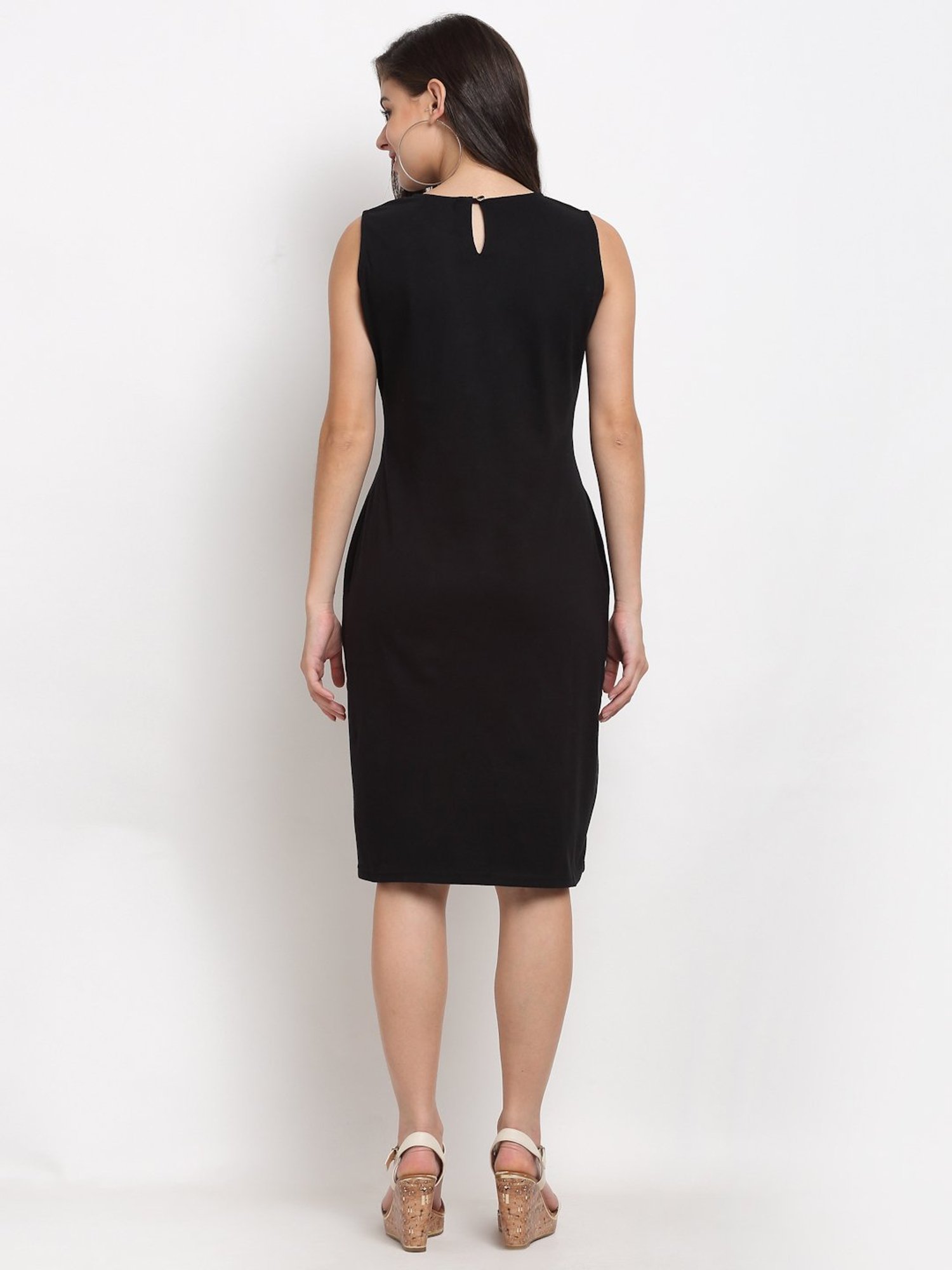 BRINNS Black Midi A Line Dress