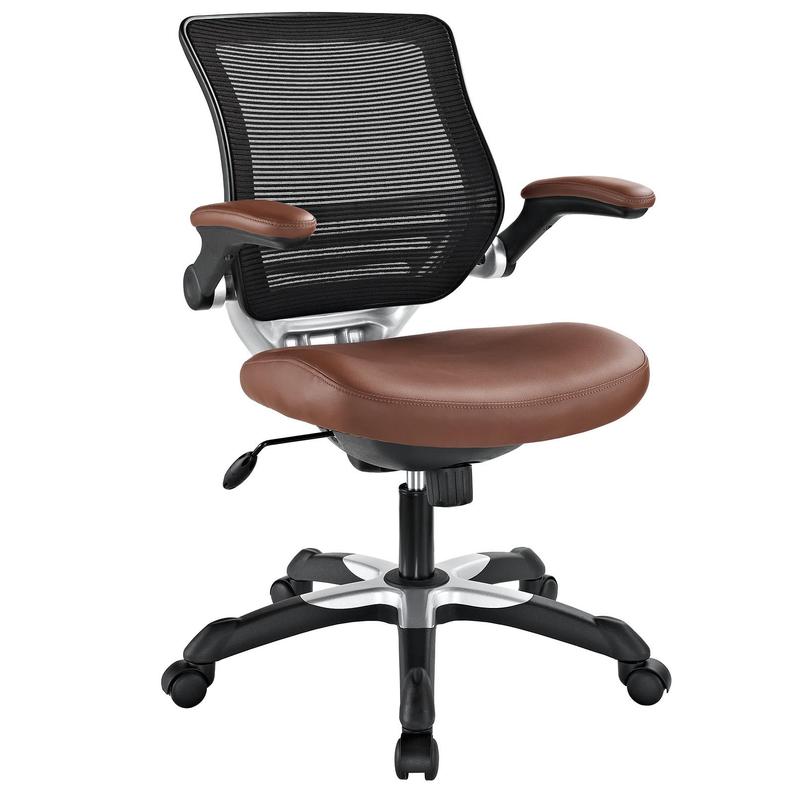 Edge Vinyl Office Chair in Tan