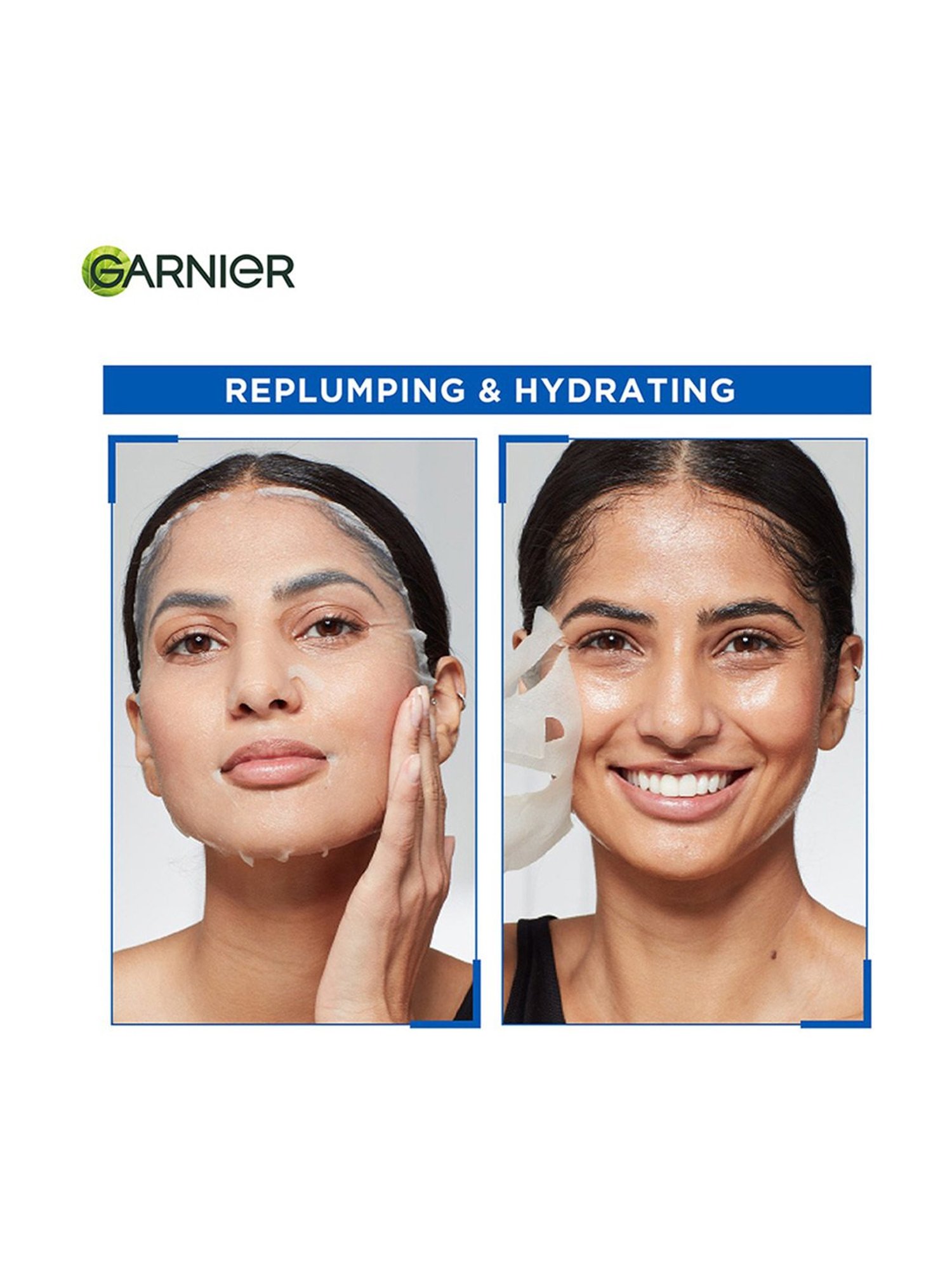 Garnier Skin Naturals Hydra Bomb Face Serum Sheet Mask Blue - 28 gm