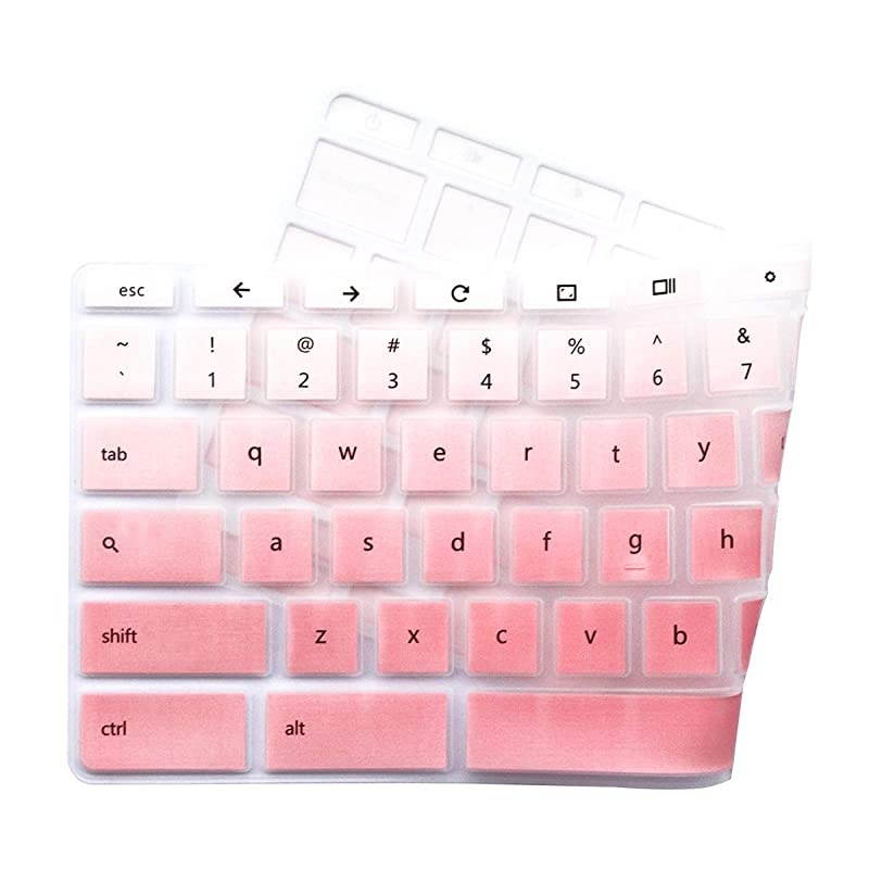 Keyboard Cover for HP Chromebook 14 G2 G3 G4 Series HP Chromebook 14ak 14ca 14db 14X Series HP Chromebook 11 G2 G3 G4 G5 G6 EE Series HP Chromebook x360 116 Pink Ombre