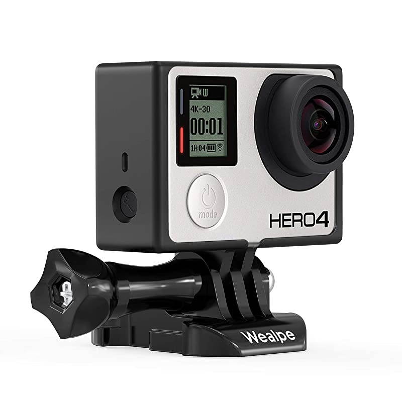 Frame Mount Housing Case Compatible with GoPro Hero 4 3+ 3 Cameras with Protective Lens Cover