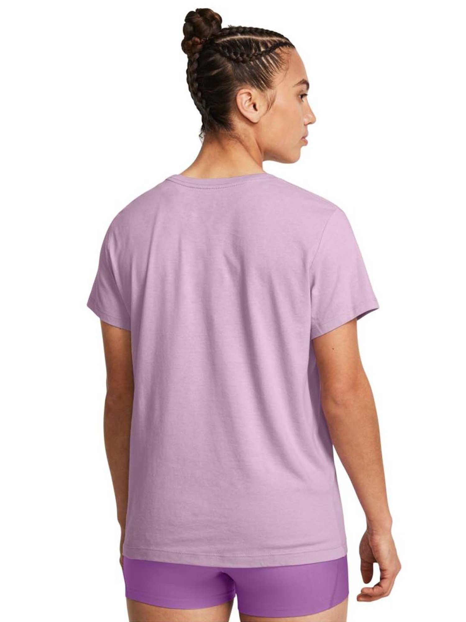 UNDER ARMOUR Purple Printed Sports T-Shirt