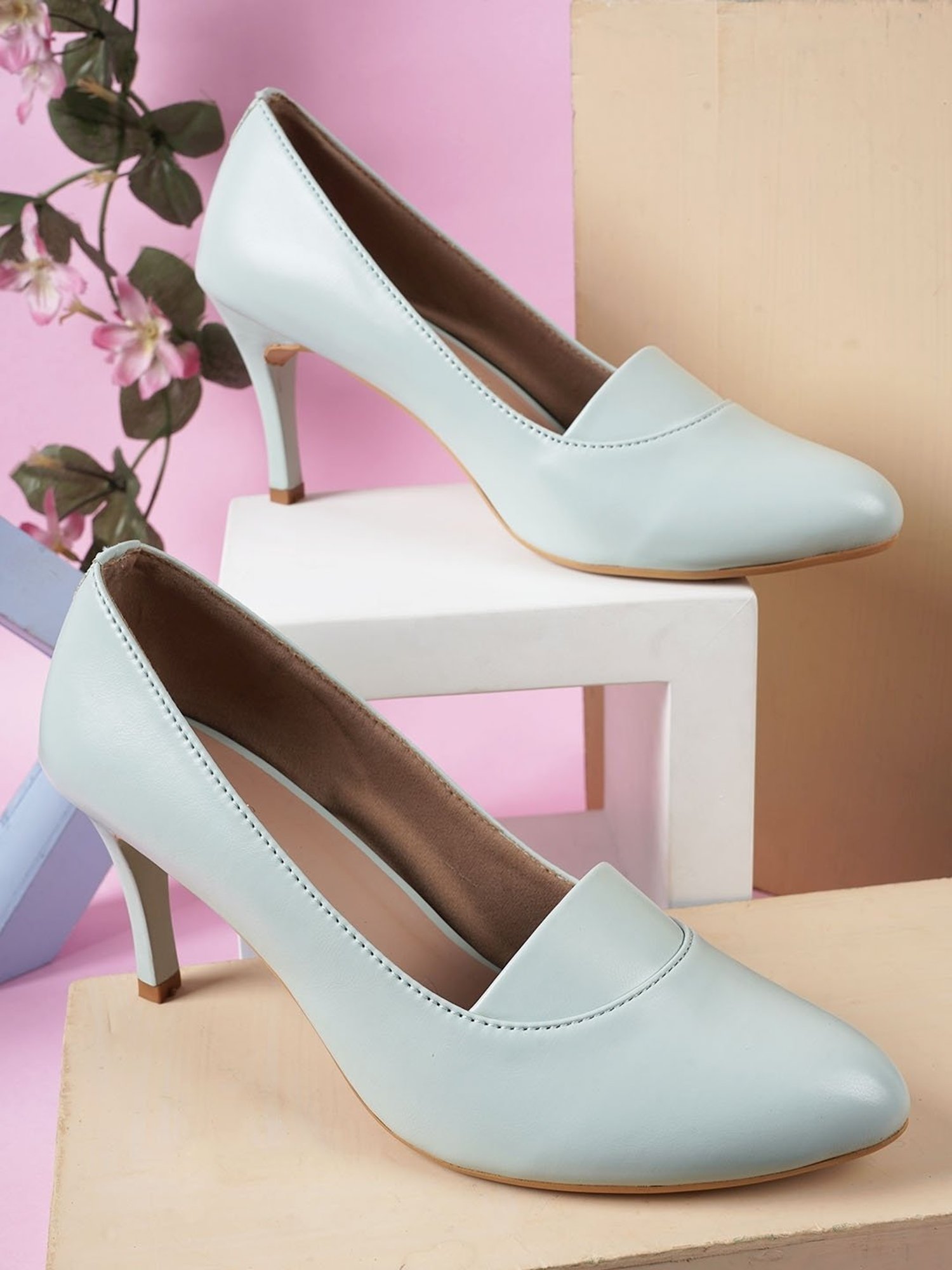 Iconics Women's Sea Green Stiletto Pumps