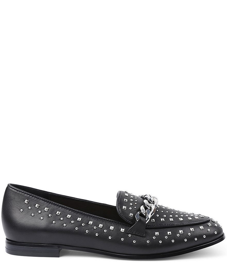 BCBGeneration Zelina Studded Leather Loafers