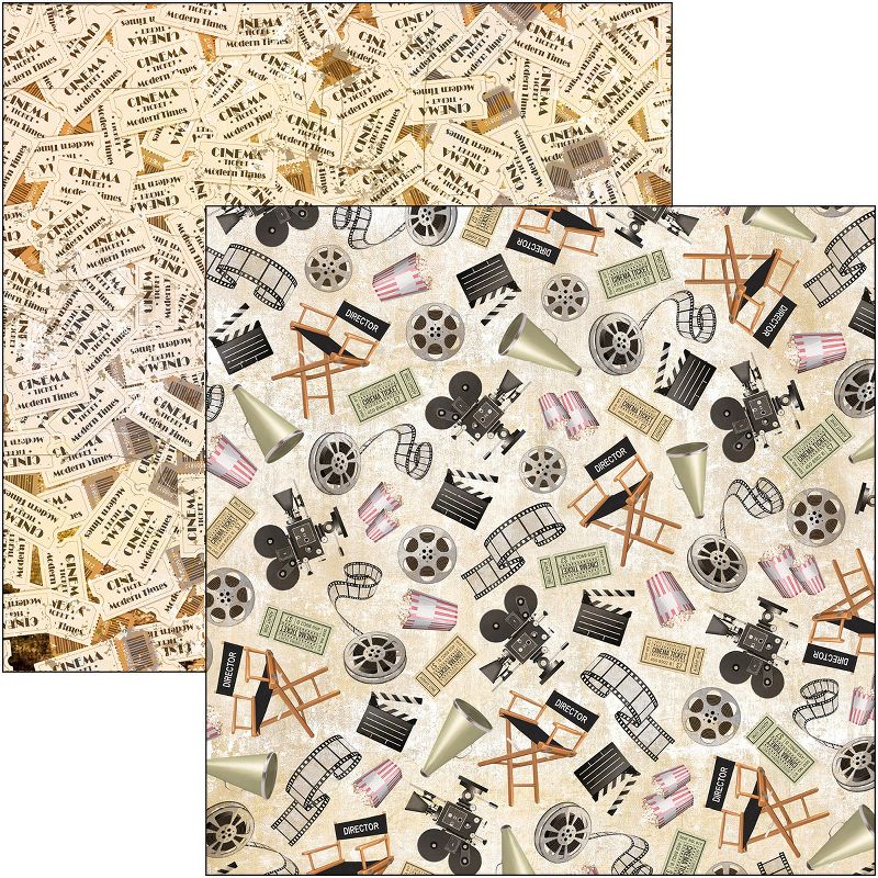 Ciao Bella Double-Sided Paper Pack 90lb 12"X12" 8/Pkg-Modern Times, 8 Designs/1 Each