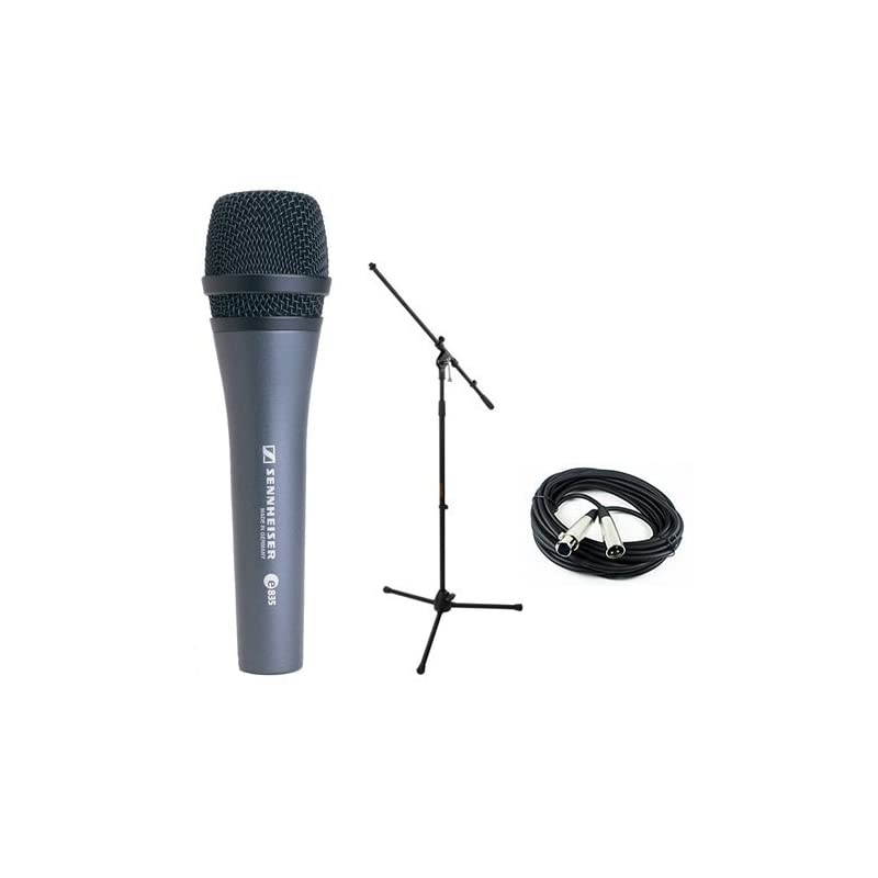 E835 Dynamic Handheld Vocal Mic with Stand Cable Performance Kit