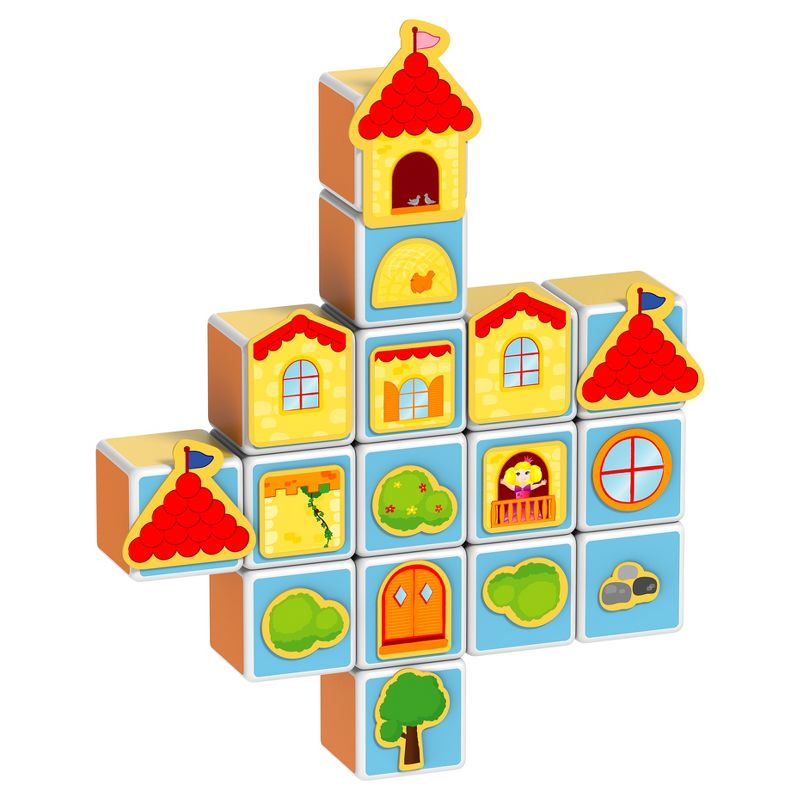 Geomag Magicube - Castles & Homes - 16 Piece Magnetic Building Blocks