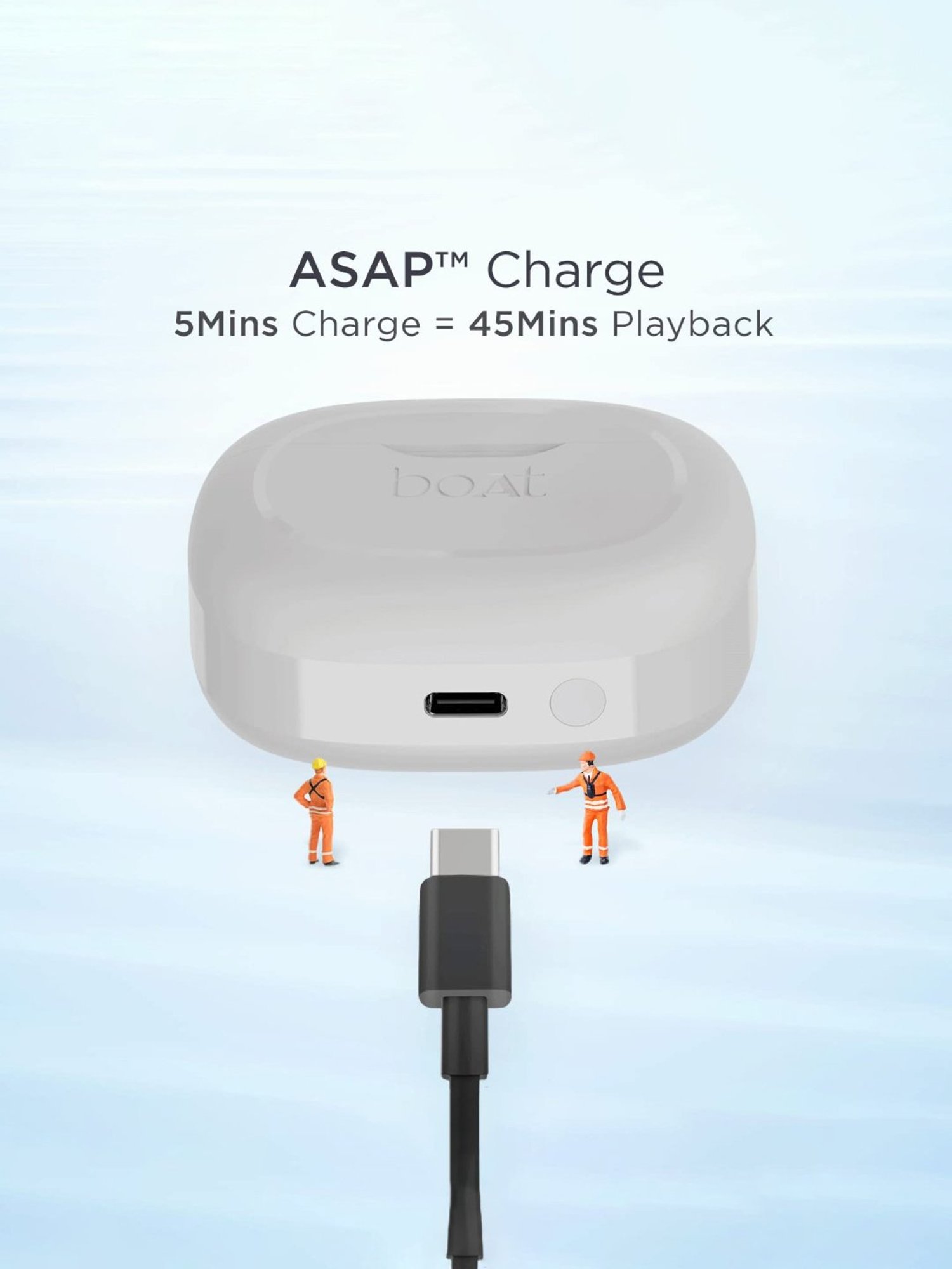 Boat Airdopes 393ANC with Hybrid ANC, Quad Mics ENx & 30Hrs Playback Bluetooth Earbuds (Ivory White)