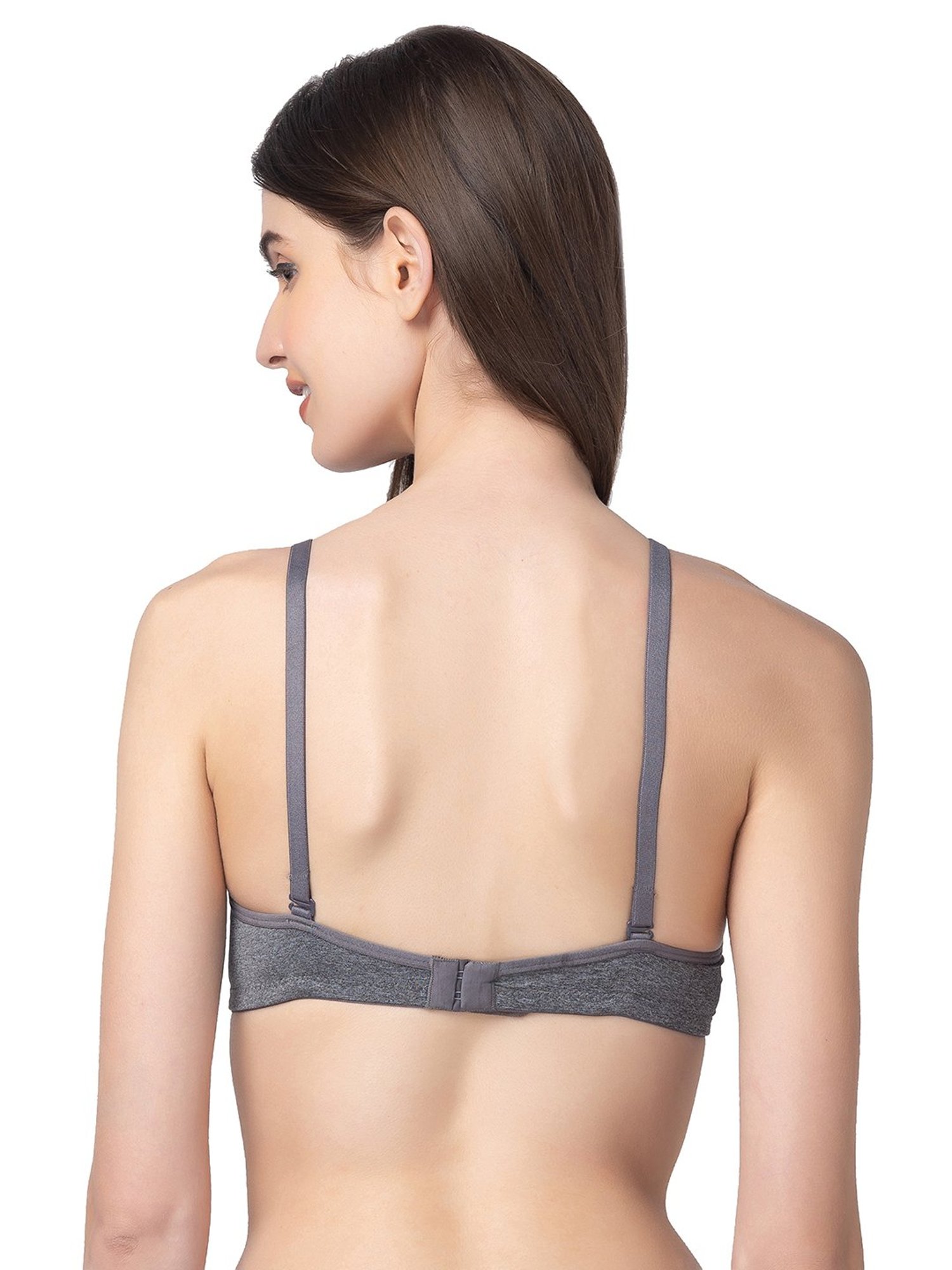 Candyskin Grey Full Coverage T-Shirt Bra