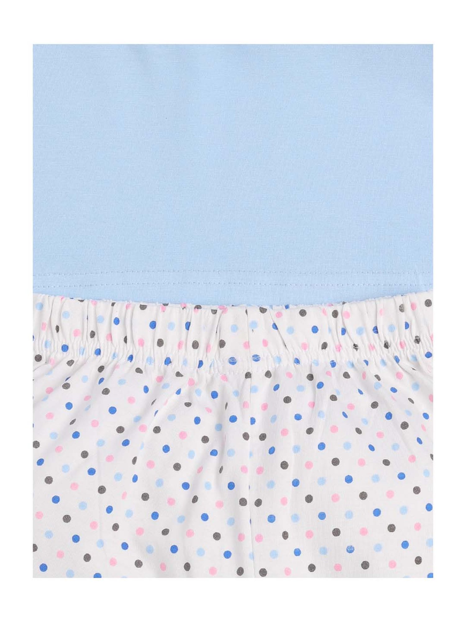 Todd N Teen Kids Blue Cotton Printed T-Shirt & Pyjamas