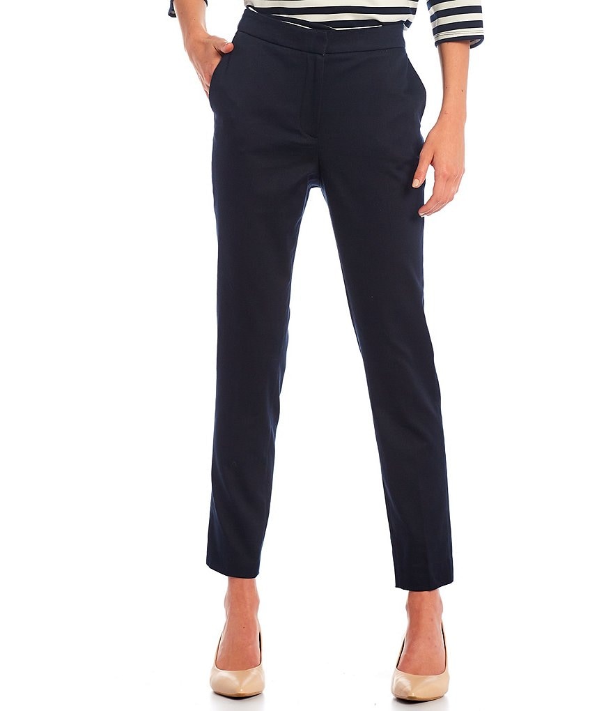 Tommy Hilfiger Flat Front Elastic Waist Twill Pants