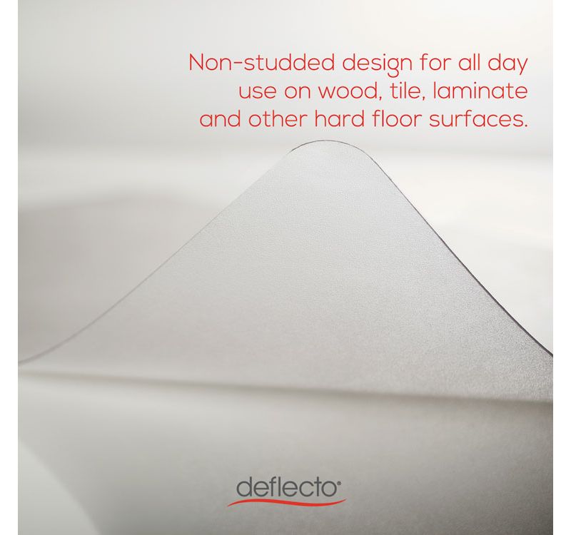 3'9"x4'5" Rectangle Solid Office Chair Mat Clear - Alera