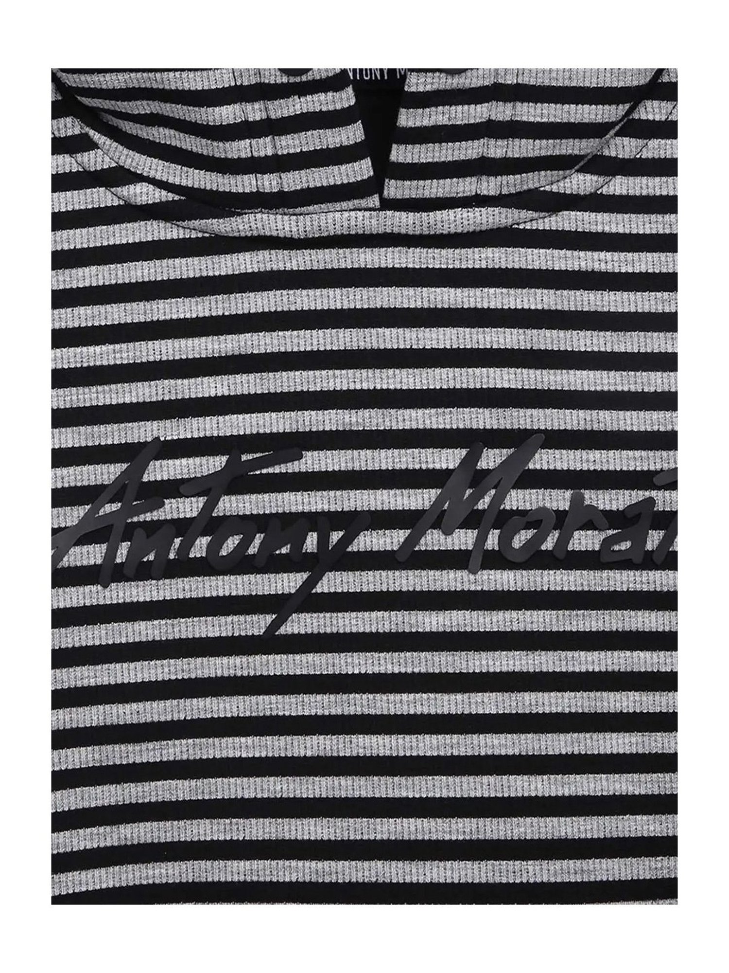 Antony Morato Kids Black Striped  Hoodie