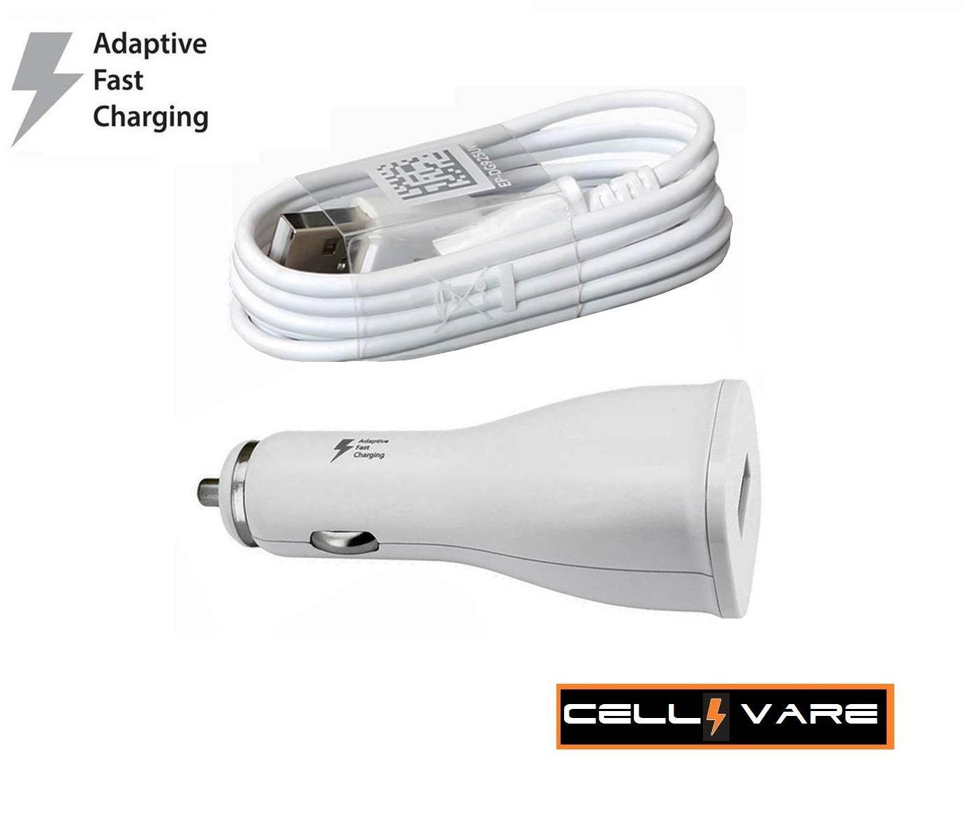 Galaxy Car (AFC) Charger for Samsung Galaxy S7/S7 Edge/S6/S6 Edge Adaptive Fast Charging w/Micro USB Cable - Black