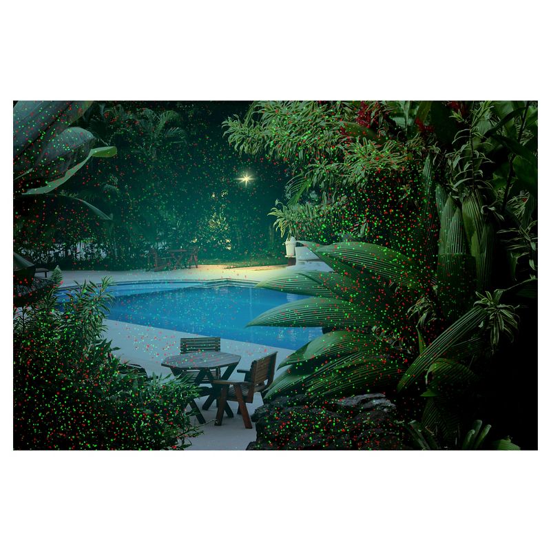 Solar Portable Garden and Pathway Light Amber/White - Techko Maid