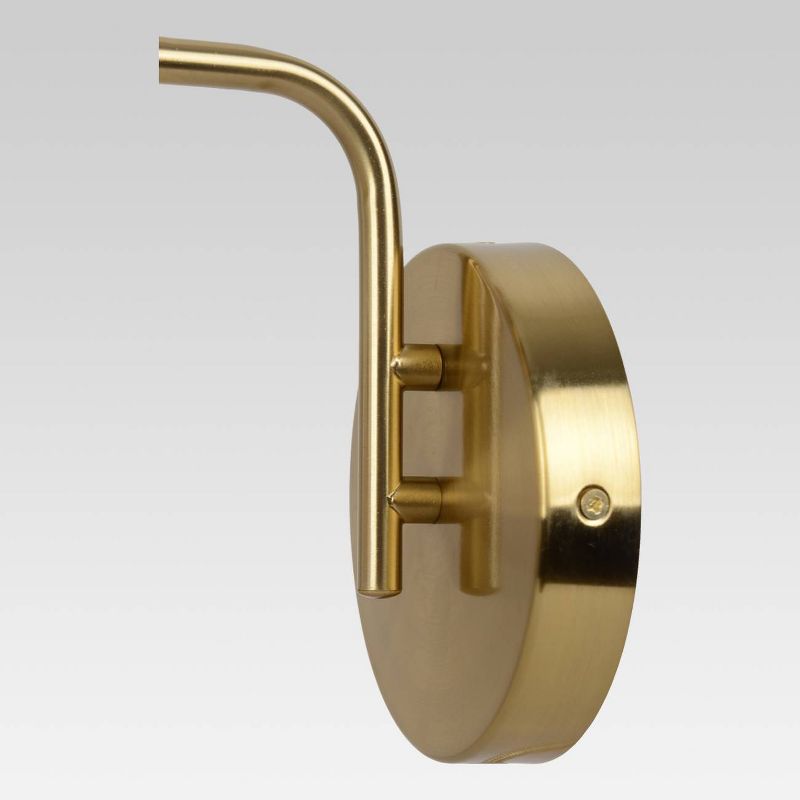 Ribbed Glass Sconce Lamp Brass  - Project 62™