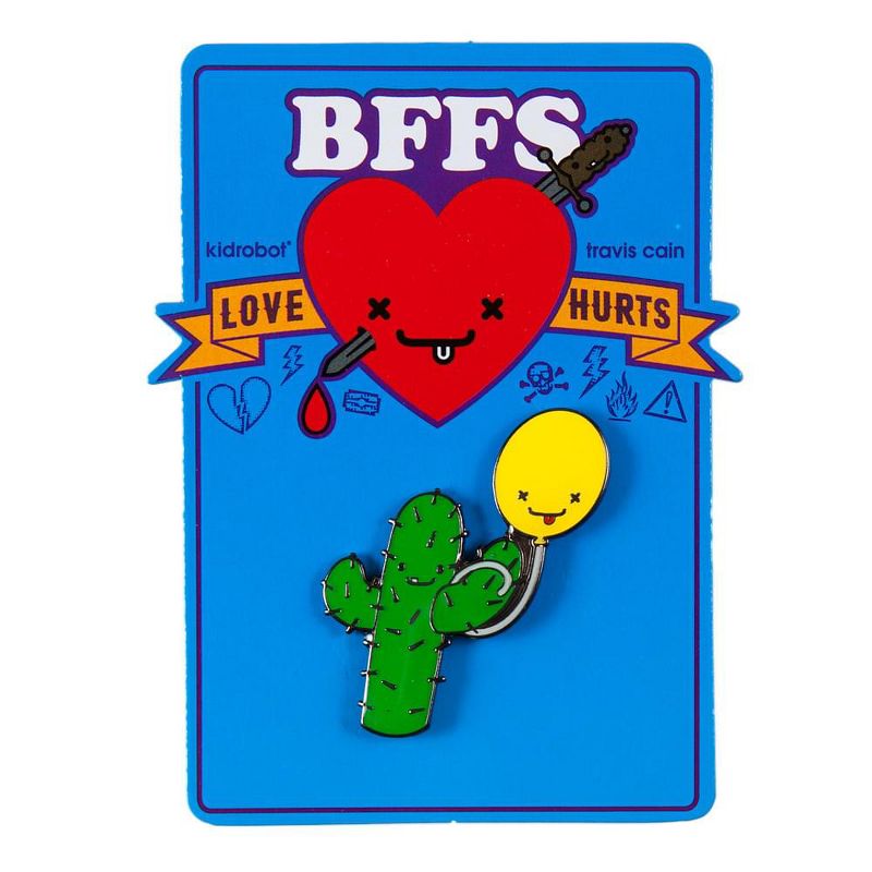 Kidrobot Kidrobot x Travis Cain BFF Enamel Pin: Prickles & Bob