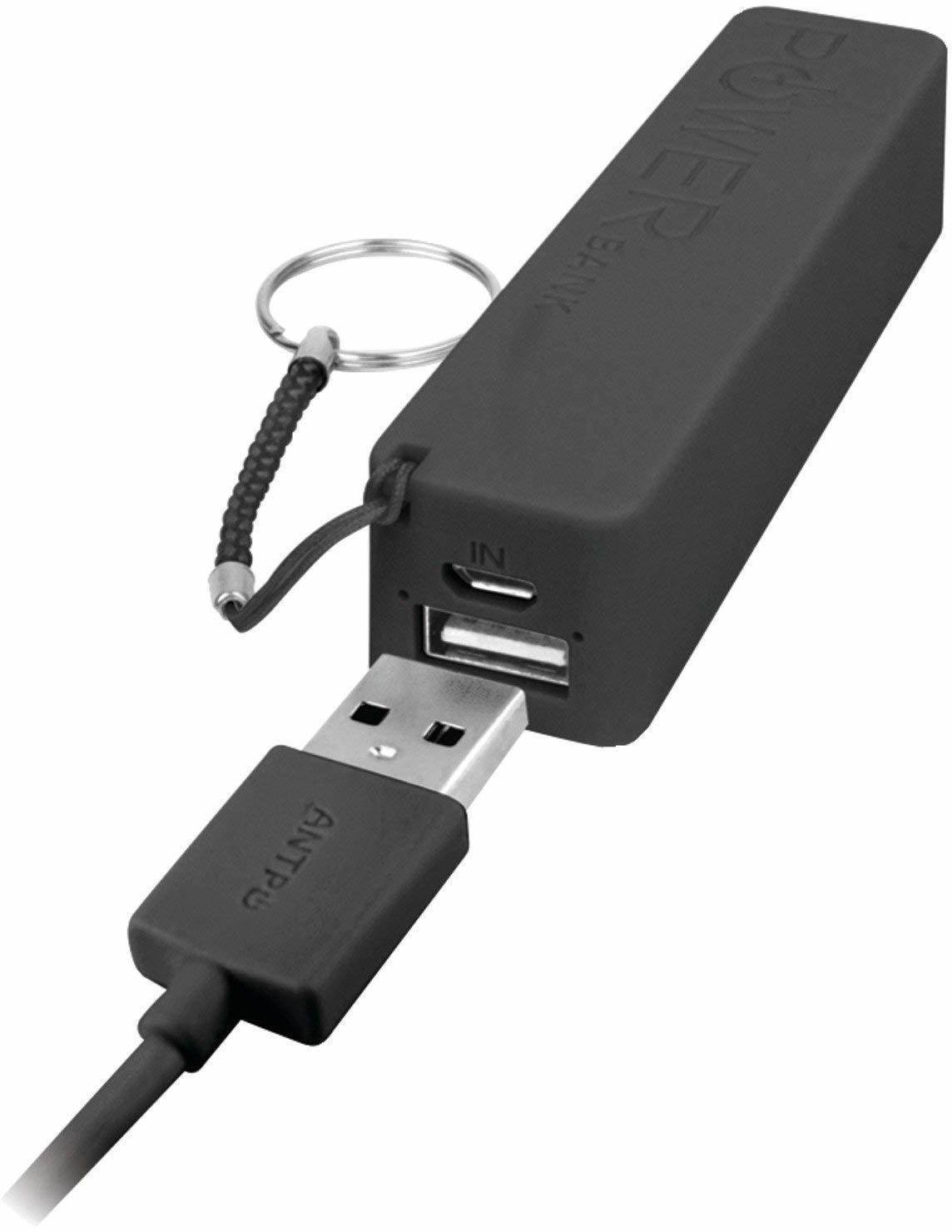 iEssentials IE-PB-BK 2600 mAh Battery Bank External Battery Pack for Smart Phones & Tablets (Black)