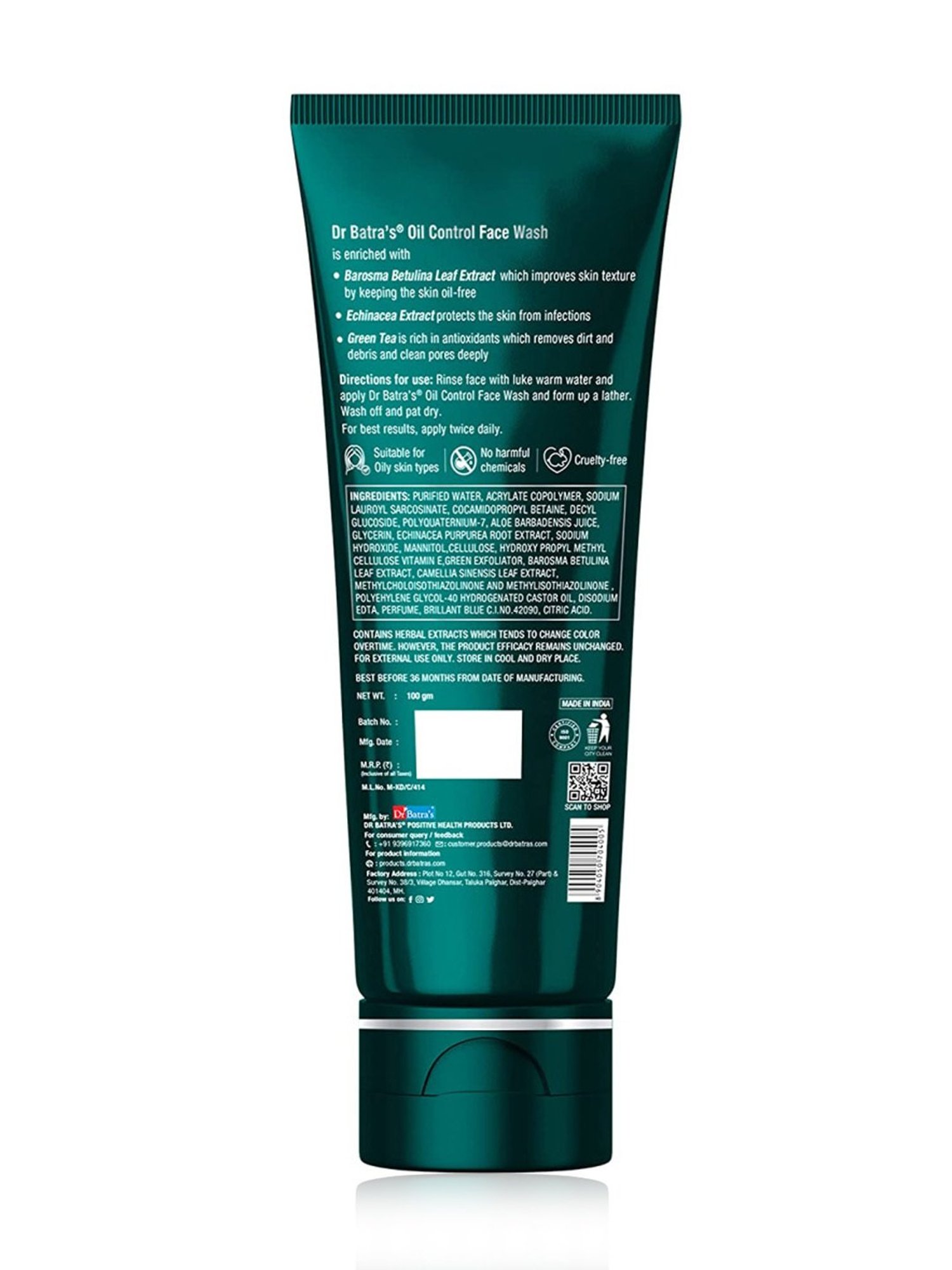 Dr. Batra's Oil Control Face Wash (Pack of 2)