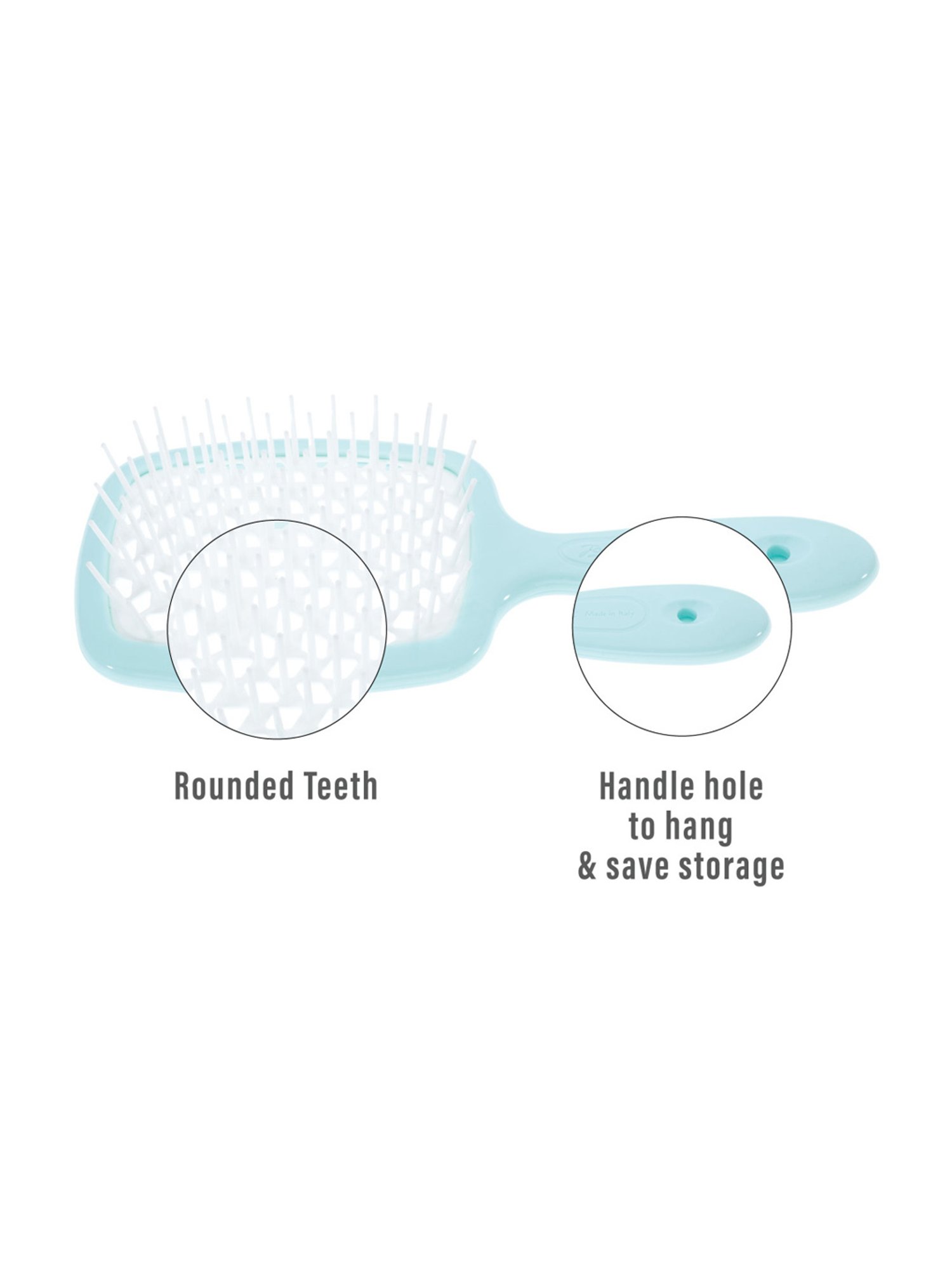 Janeke 1830 Professional Pastel Turquoise Hair Brush