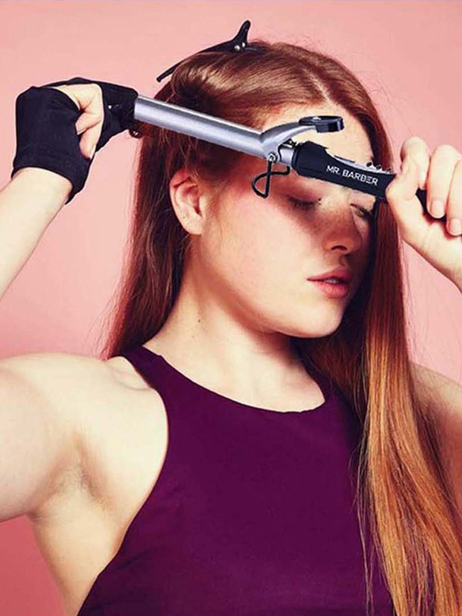 Mr. Barber Curl On CO-22 Curling Tong (Black)