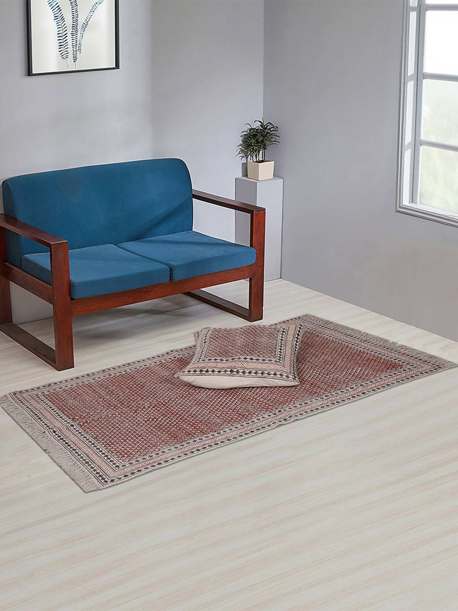 Fabindia Home Alta Multicolor Cotton Cushion Cover