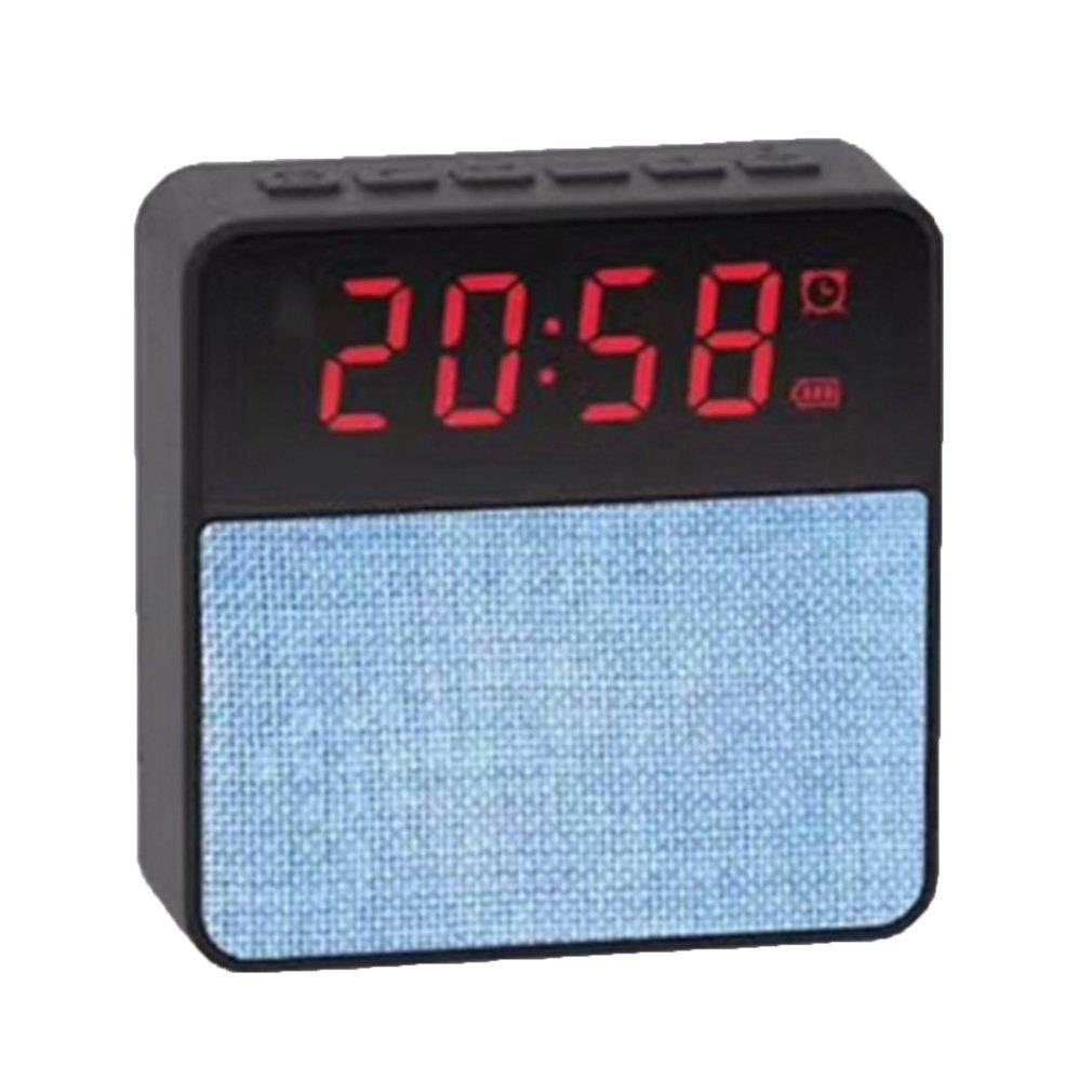 JT2605 Wireless Bluetooth Speaker LED Alarm Clock Hands-free Support TF Card
