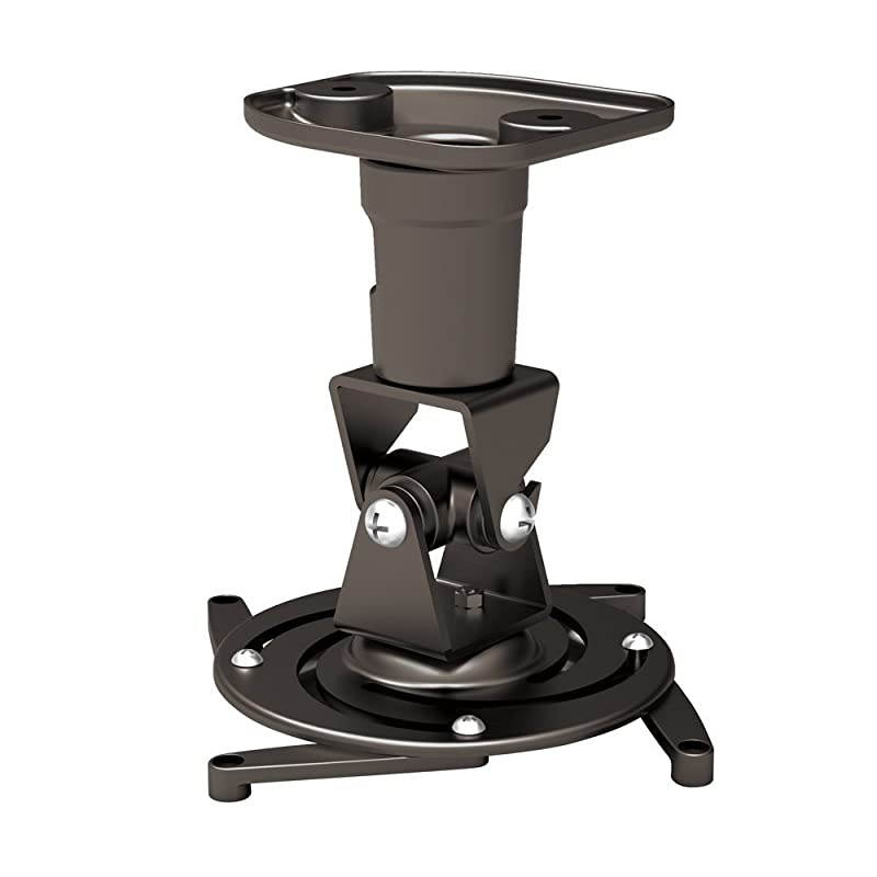 Projector Mount Universal Ceiling Bracket LCD DLP Tilt 360&deg; Swivel 30lbs Black