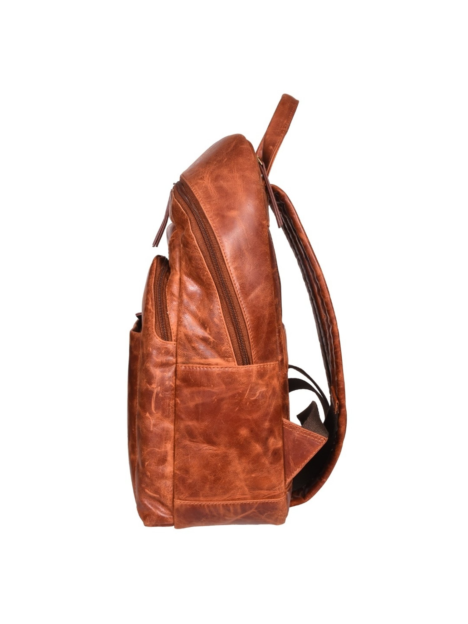 SASSORA UNFOLD Tan Leather Medium Messenger Bag