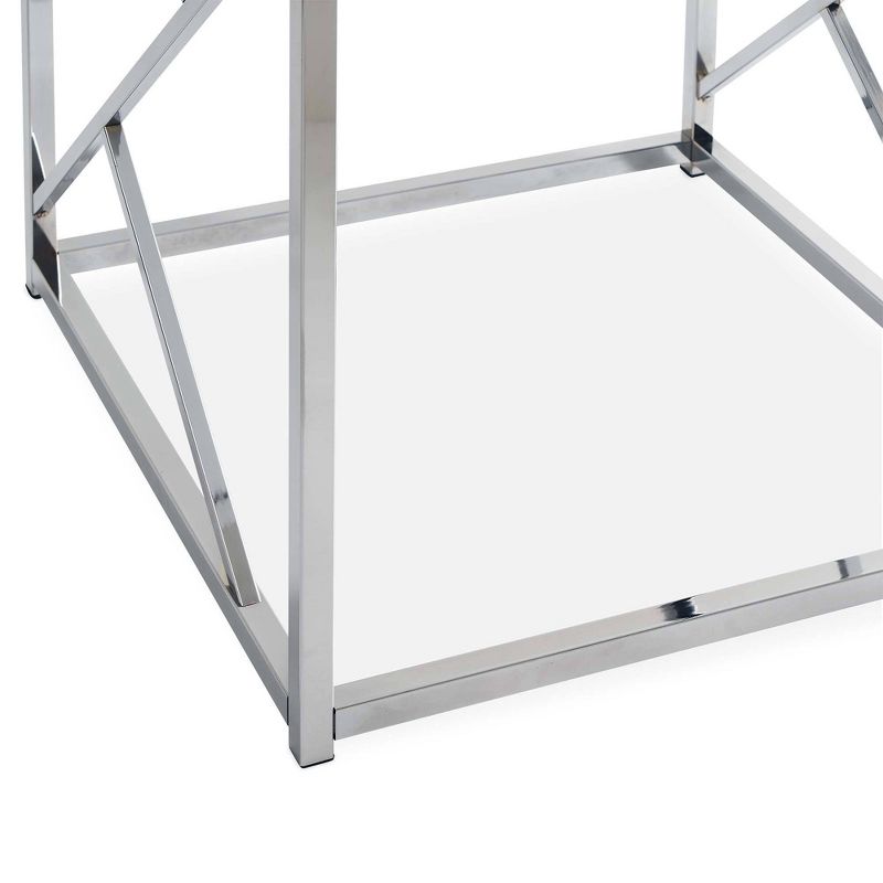 3pc Stella Occasional Table Set Chrome - Picket House Furnishings