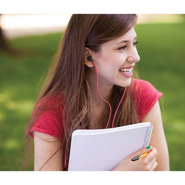 iLuv Neon Sound Baby Pink IEP334BPKN Earbud High-Performance Earphone Baby Pink