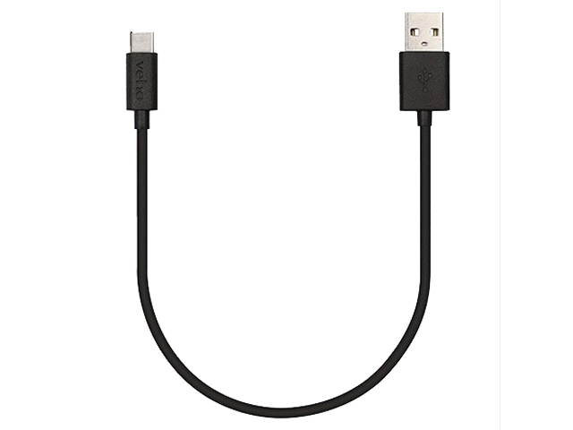 Veho Pebble CEVCL-002-C-20CM USB-C Universal Charge and Sync Cable, 0.2m/0.7ft - Black
