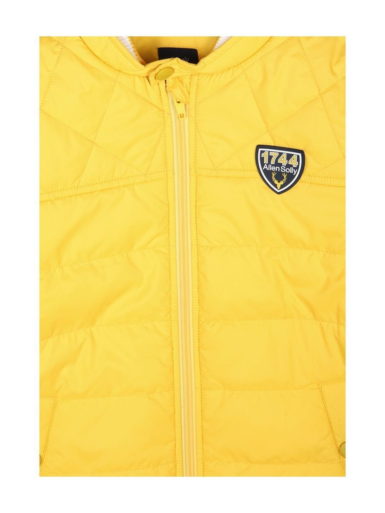 Allen Solly Junior Navy & Green Color Block Full Sleeves Jacket