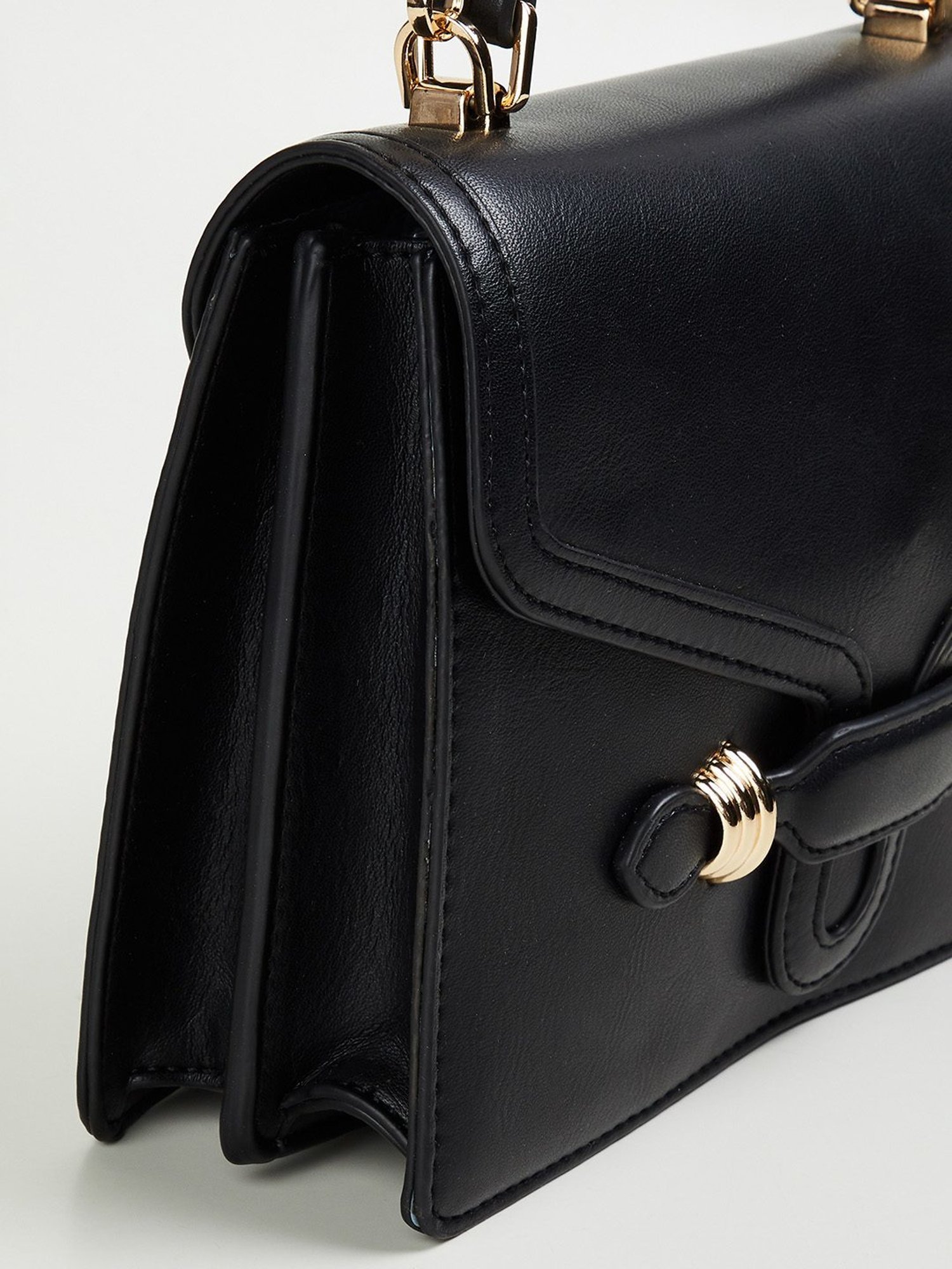 Code by Lifestyle Black Satchel Handbag