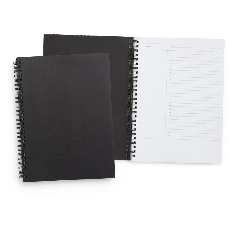 TRU RED Medium Soft Cover Project Planner Notebook, Blk TR54989