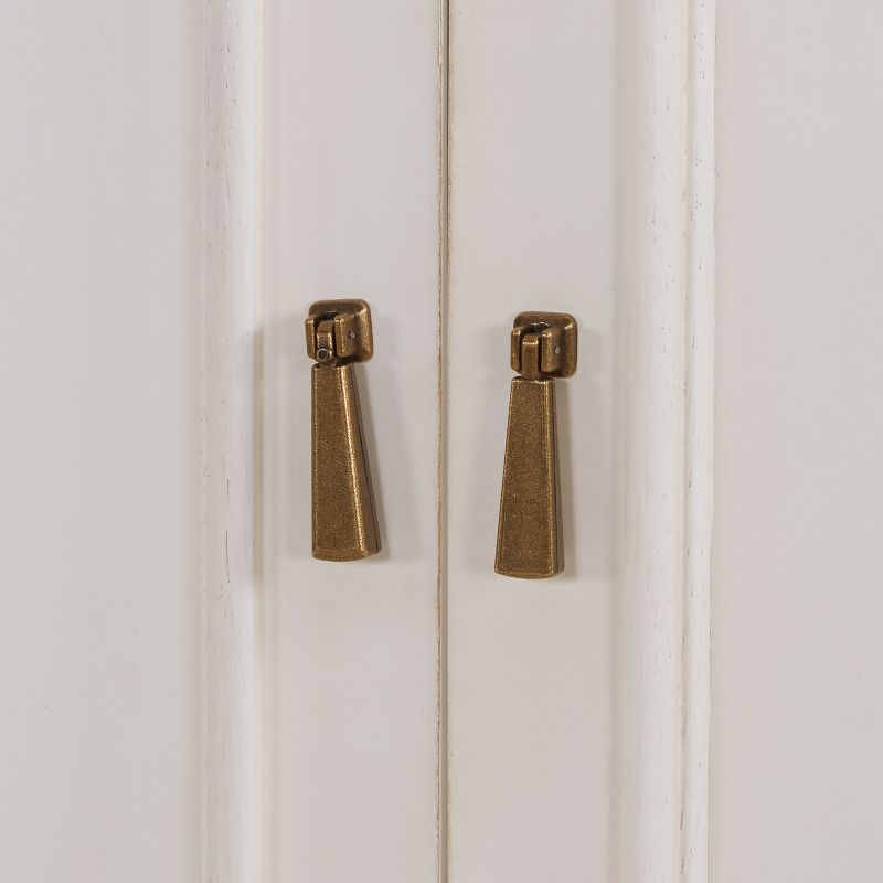 Aiden Lane Peluda Fold Out Bar Cabinet Antique White