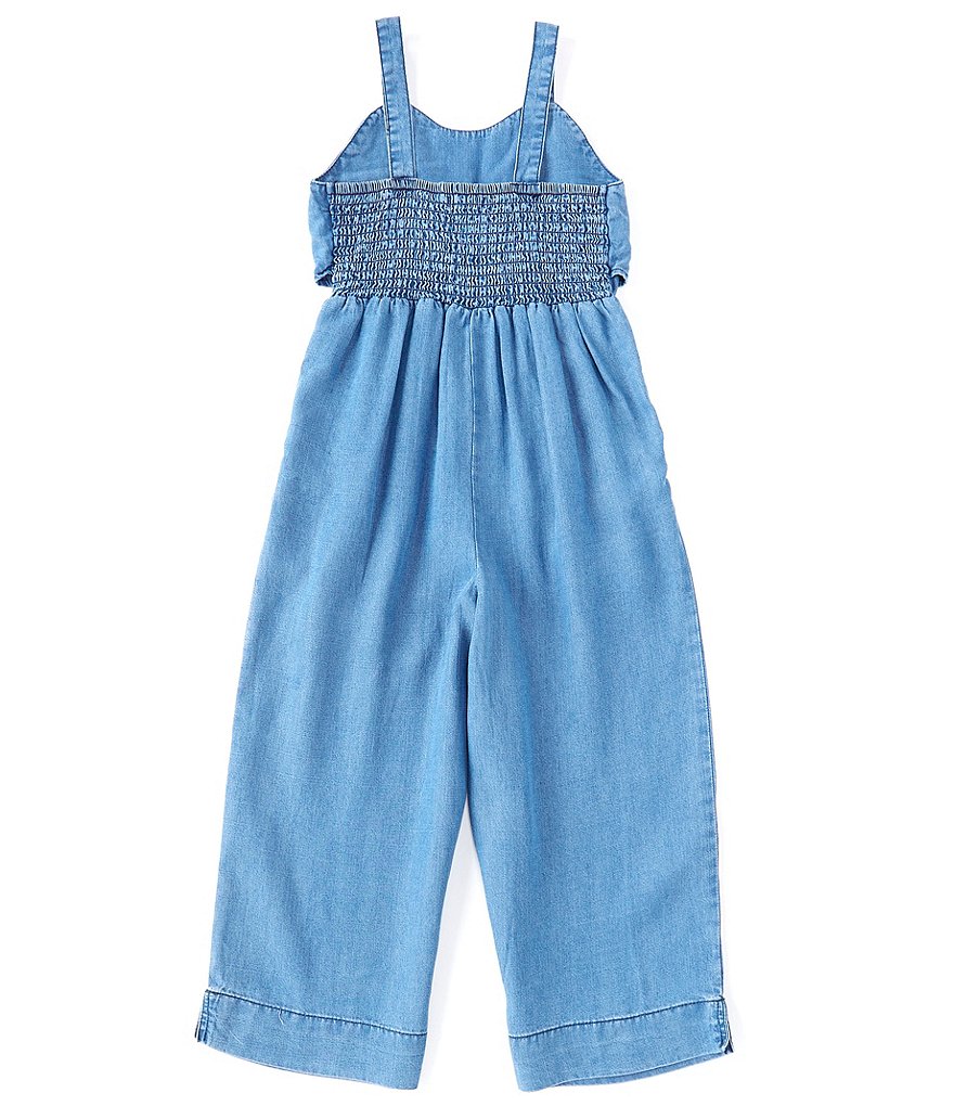 Habitual Little Girls 4-6X Tie-Front Wide-Leg Jumpsuit