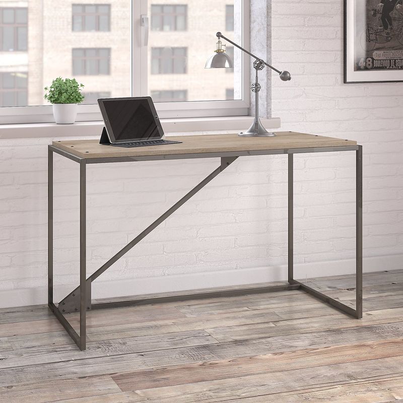 Bush Furniture Refinery 50W Industrial Desk, Rustic Gray RFD150RG-03