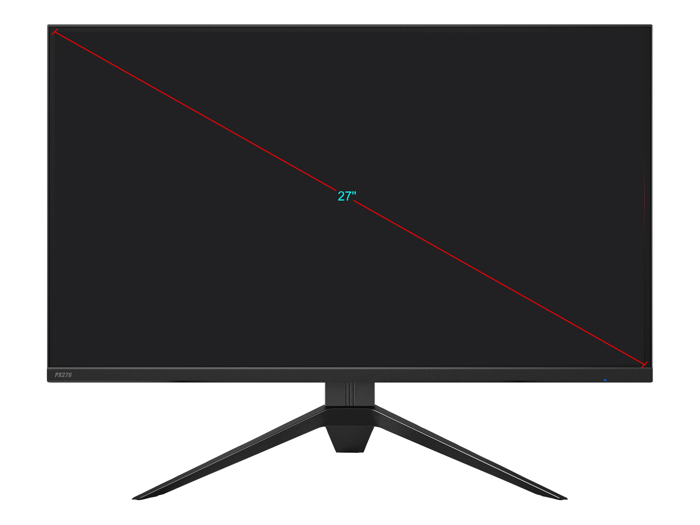 Pixio PX278 27" WQHD 2560 x 1440 (2K) 1ms (with OD) 144 Hz HDMI, DisplayPort AMD FreeSync Gaming Monitor