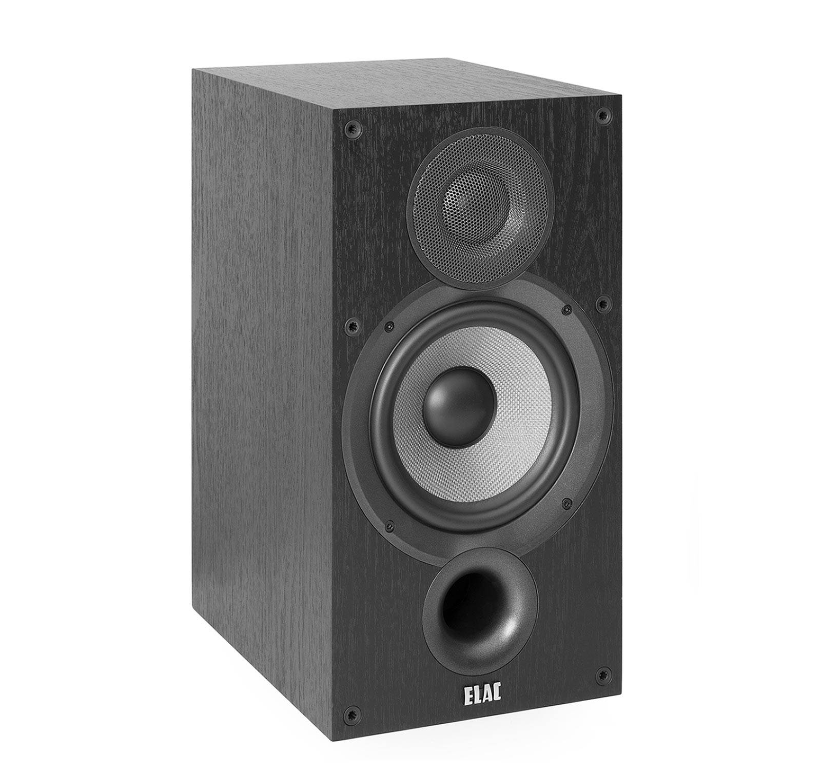 ELAC Debut 2.0 B6.2 Bookshelf Speakers, Black (Pair)