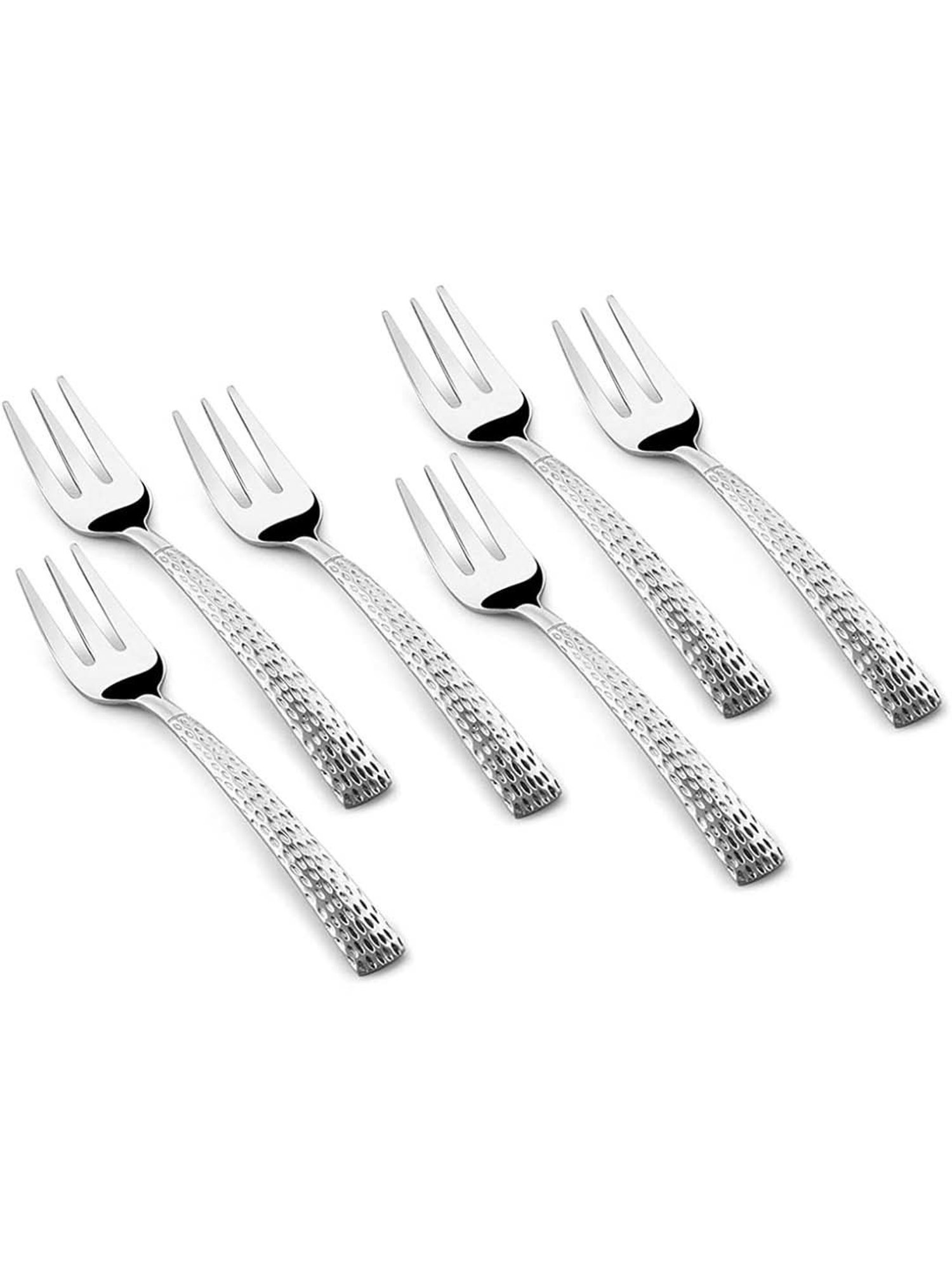 FnS Creta Silver Stainless Steel Dinner Fork - Set of 12