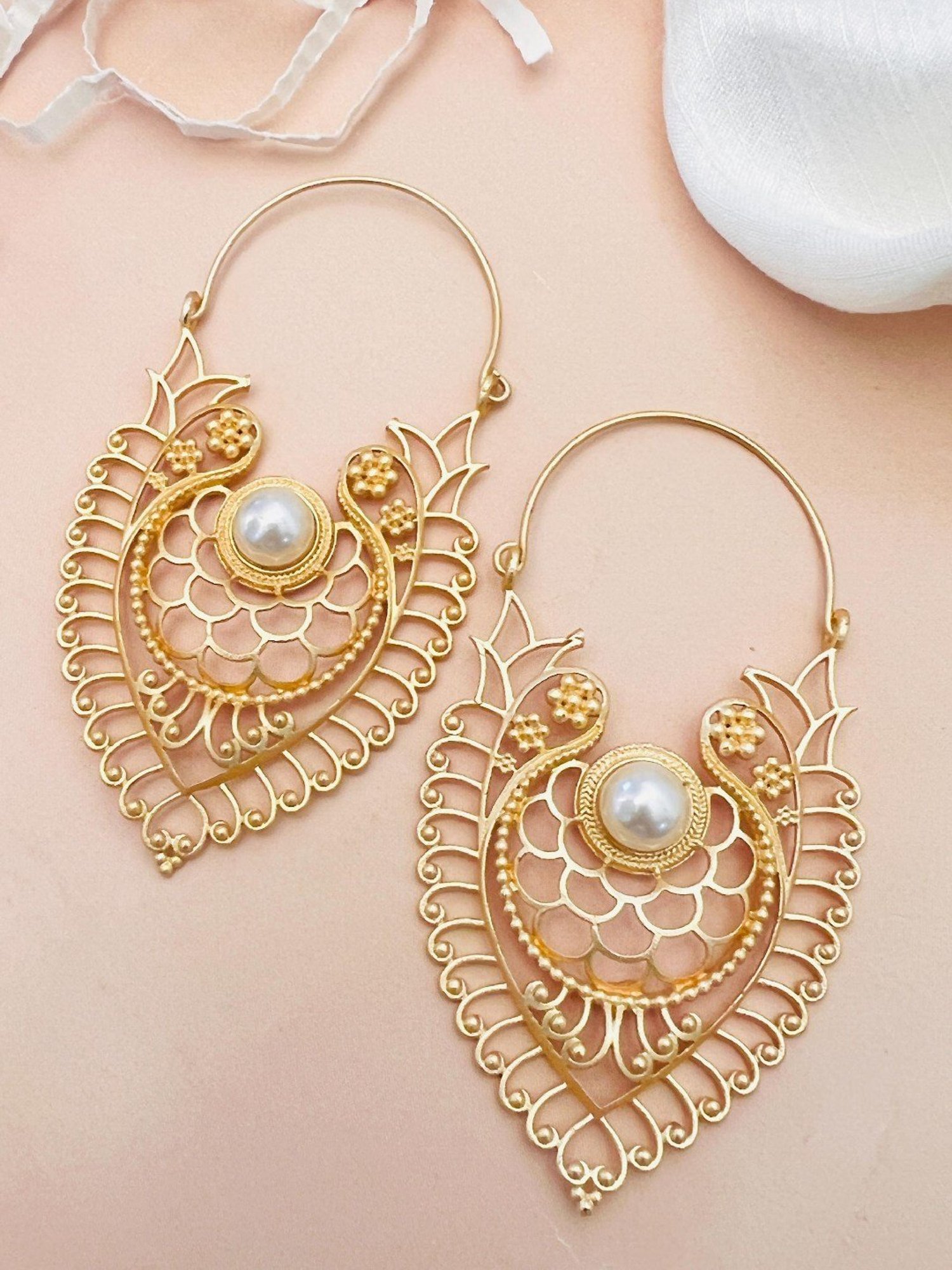 Abdesigns Classic Gold-Plated Earrings