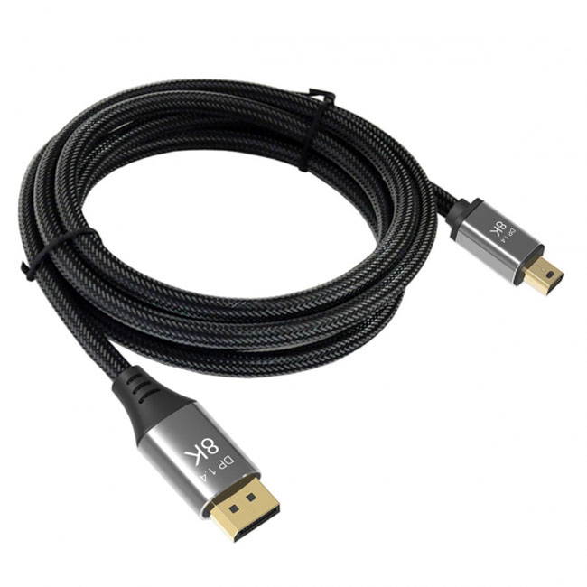 Chenyang 100CM DisplayPort 1.4 8K 60hz Cable Ultra-HD UHD 4K 144hz Mini DP to DP Cable 7680*4320 for Video PC Laptop TV